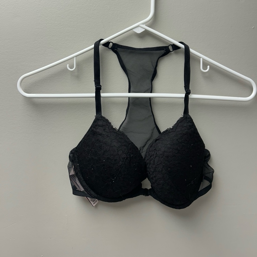 Victoria’s Secret Women’s Black Push‎ Up Front Closure Bra - Picture 1 of 3